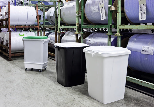 Durable Recyclingbox – 90 l – quadratisch – grau