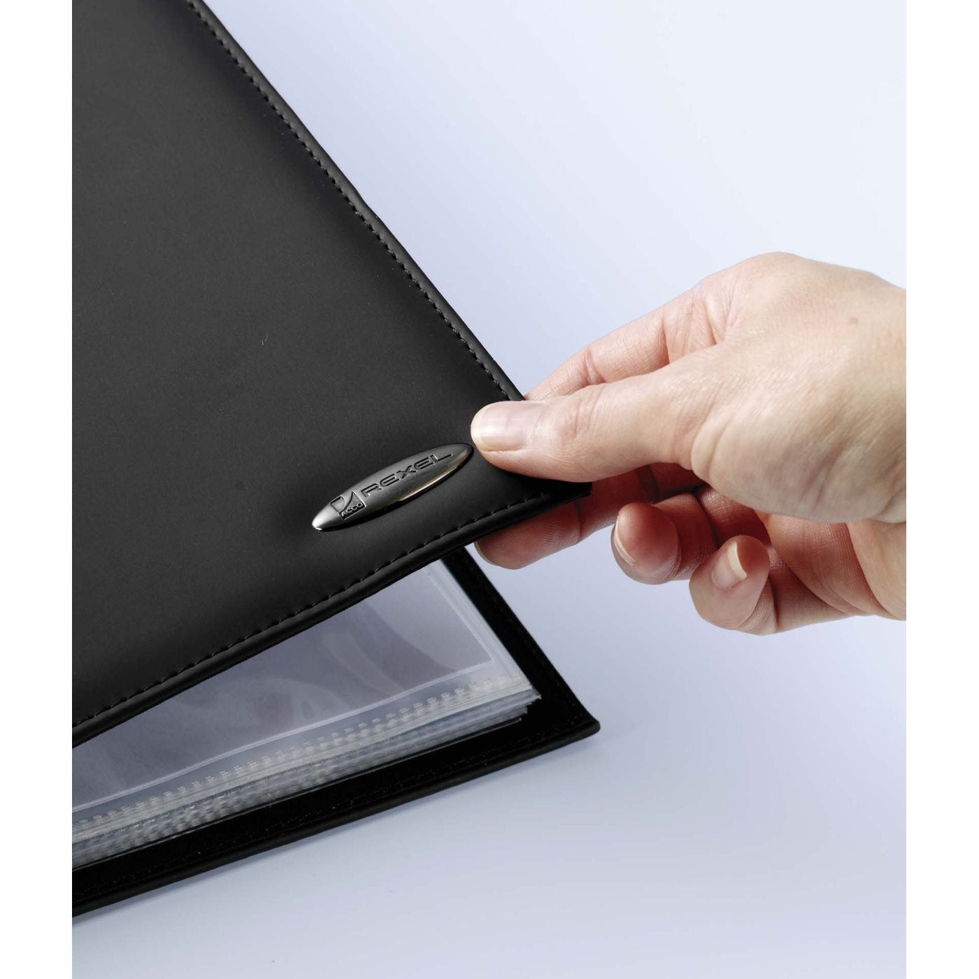 Rexel Sichtbuch Soft Touch Smooth, für A4, 36 Hüllen – PP – Schwarz