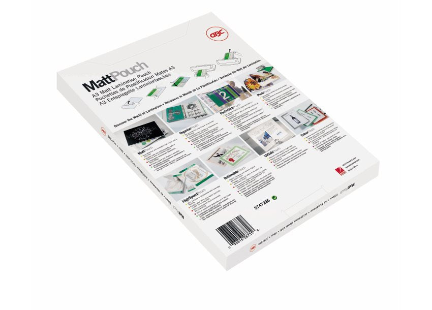 GBC Laminierfolien A3, wasserabweisend – 75 µm, 303 × 426 mm, 100 Stk.
