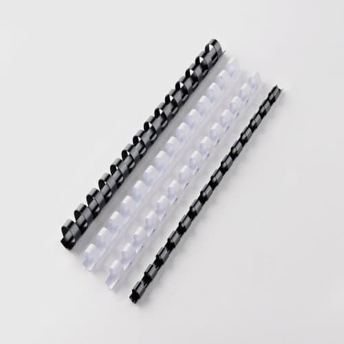 GBC CombBind Plastikbinderücken – A5 – 14 Ringe – bis 45 Blatt, Schwarz – 100 Stk.