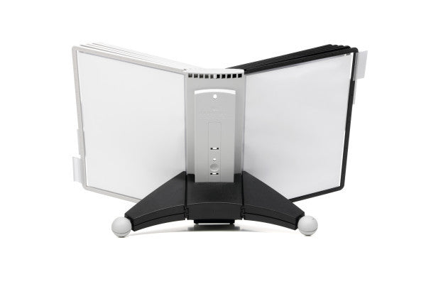 Durable Sichttafelsystem Sherpa Table 10 – für A4, 10 Fächer, Schwarz/Grau, Kunststoff, 260×100×385 mm