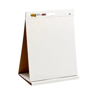 Post-it Flipchart-Block – 50,8 × 58,4 cm, selbstklebend (Super Sticky), 20 Blatt/Block, blanko, weiss