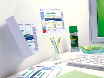 3M ReMount Sprühkleber wiederablösbar – 400 ml, 1 Stk., für Stoff, Papier