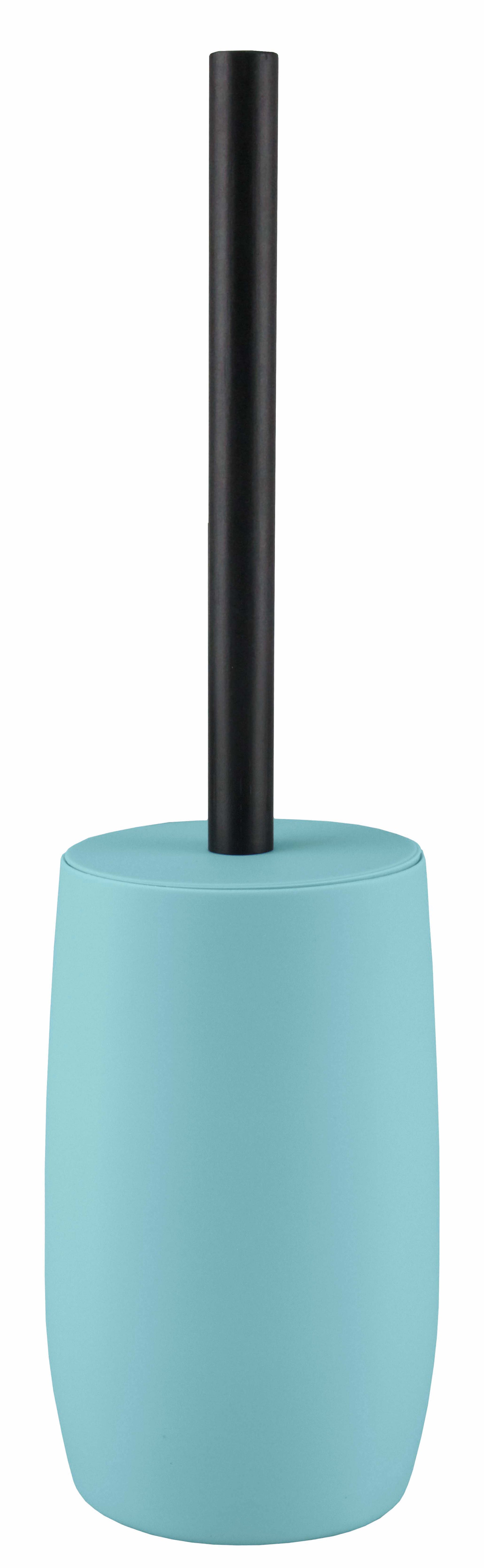 Kleine Wolke WC-Bürstenset – Bambus, türkis, H 34,5 cm, Ø 9,9 cm