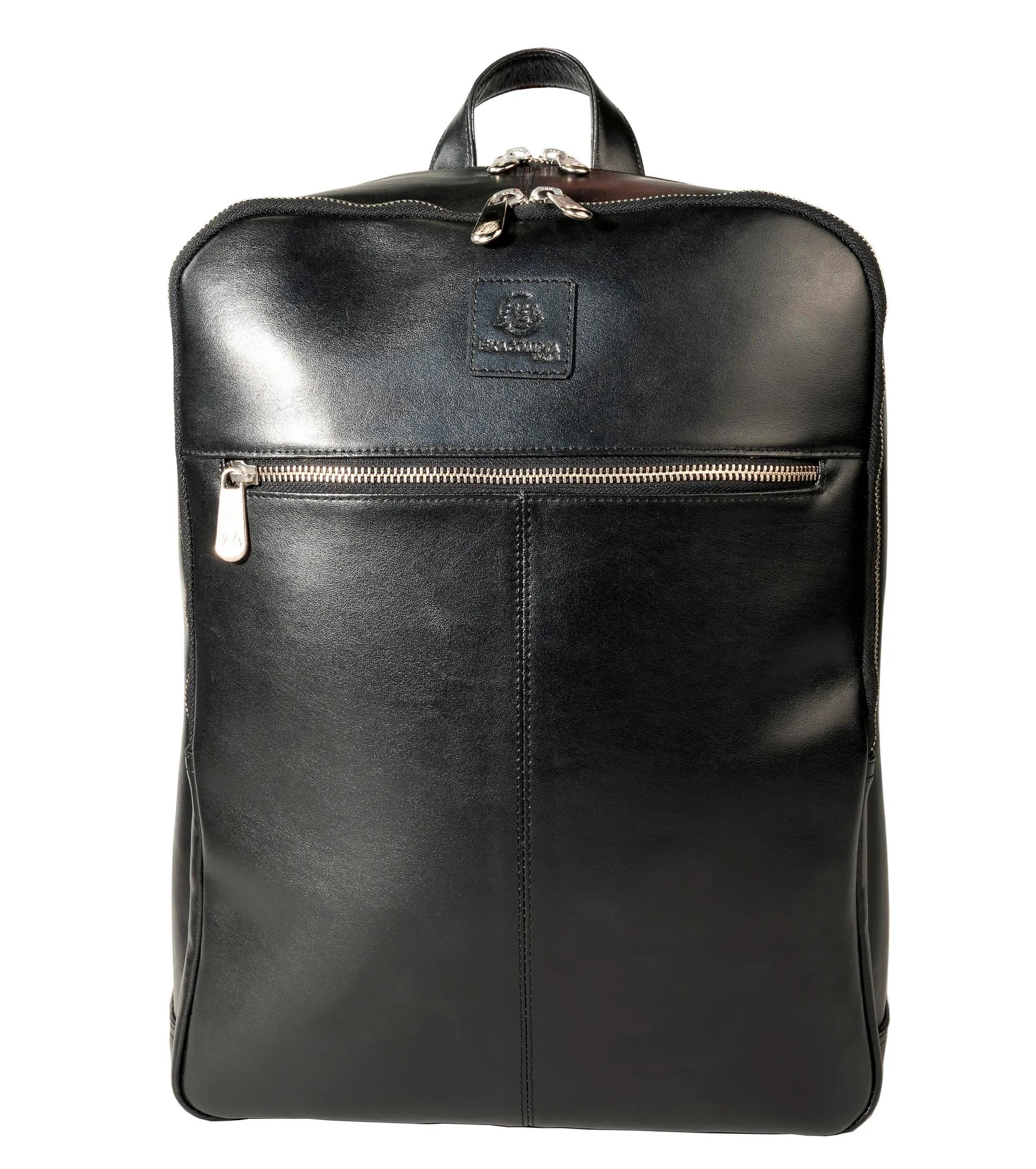 Exacompta Notebook-Rucksack bis 15,6" – Leder, wasserabweisend – Schwarz