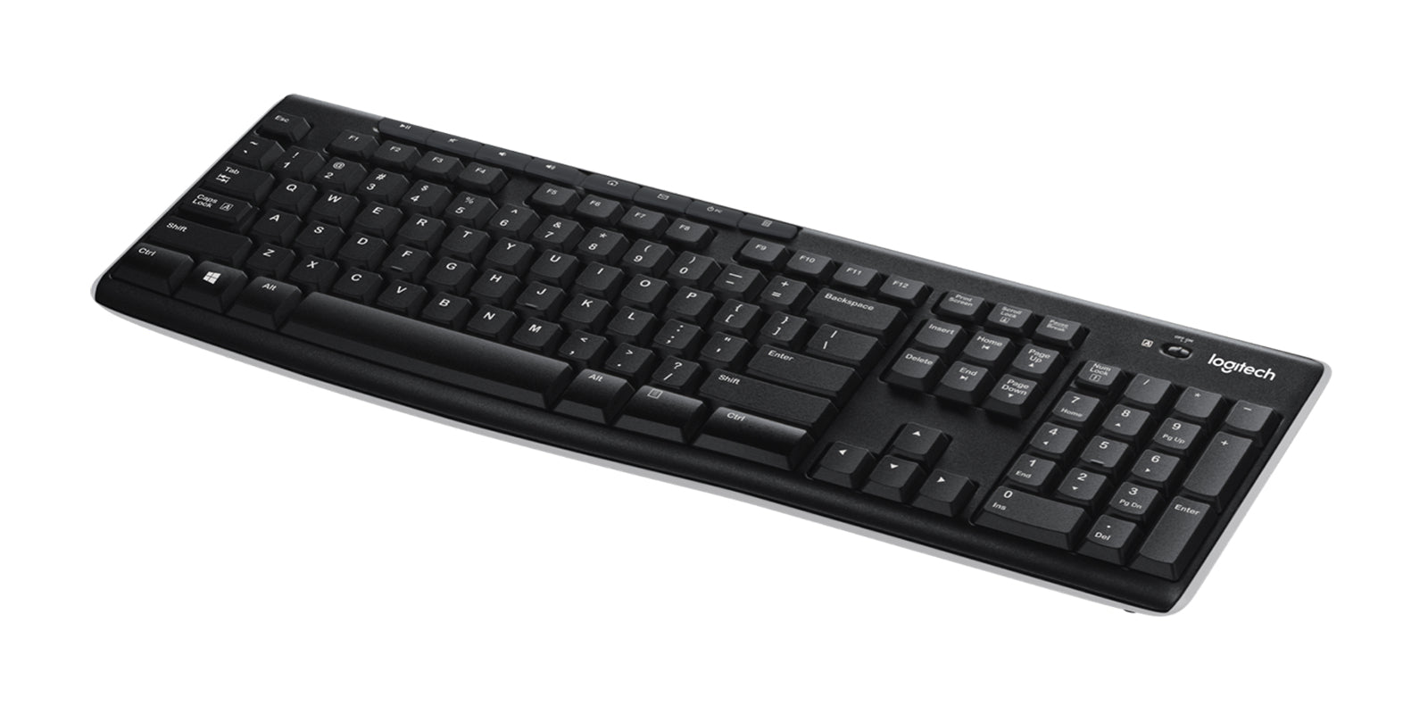 Logitech Kabellose Tastatur – K270, Unifying-USB-Empfänger, 10 m Reichweite
