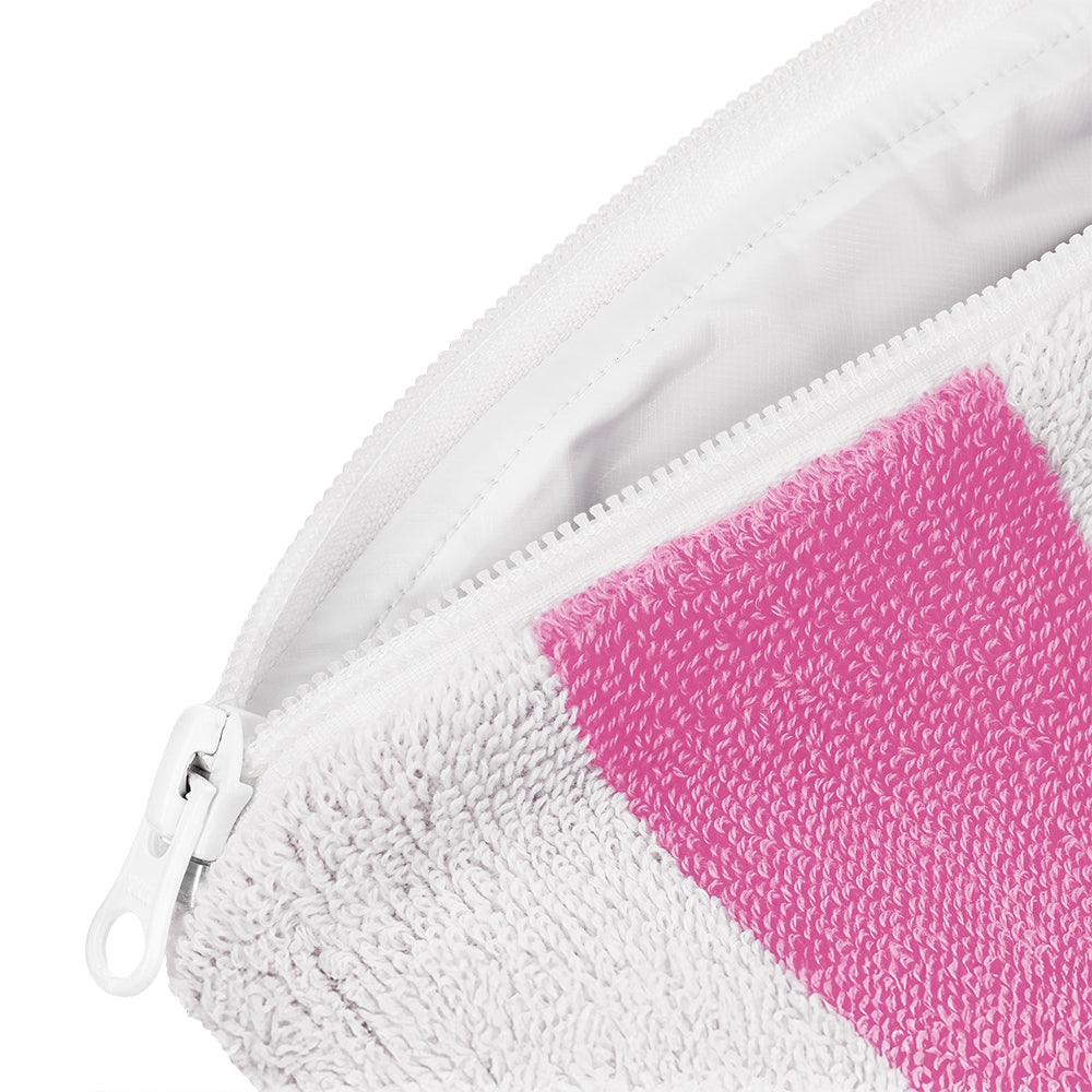Kolma Etui, Stripy Flamingo, weiss, Baumwolle, 24,5 × 18,5 cm
