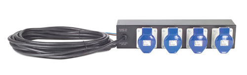 APC Rack-PDU Basic, 4× IEC 60309, 32 A, Hard Wire 3-adriger Stecker, 2U horizontal, 7,7 kW