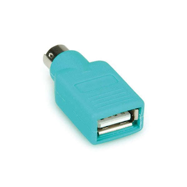 VALUE PS/2-USB Adapter USB-A zu PS/2 – USB-A Buchse, PS/2 Stecker, Grün