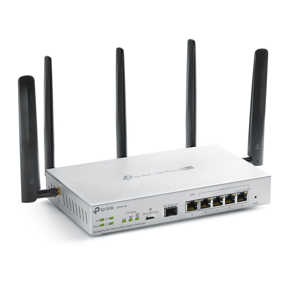 TP-Link Campus G36W-4G – LTE-Router, Wi-Fi 6, Dual-Band (2,4/5 GHz), bis 3000 Mbit/s, 4G