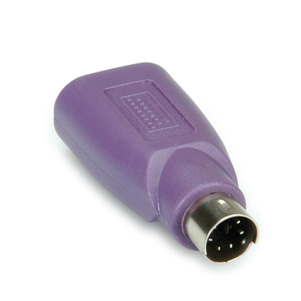 VALUE PS/2-USB Adapter USB-A zu PS/2 – nur für Combo-Tastaturen, violett