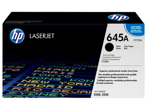 HP Toner-Multipack C9730A-C9733A – BK/C/M/Y, 13000 Seiten – für HP Color LaserJet 5500/5550