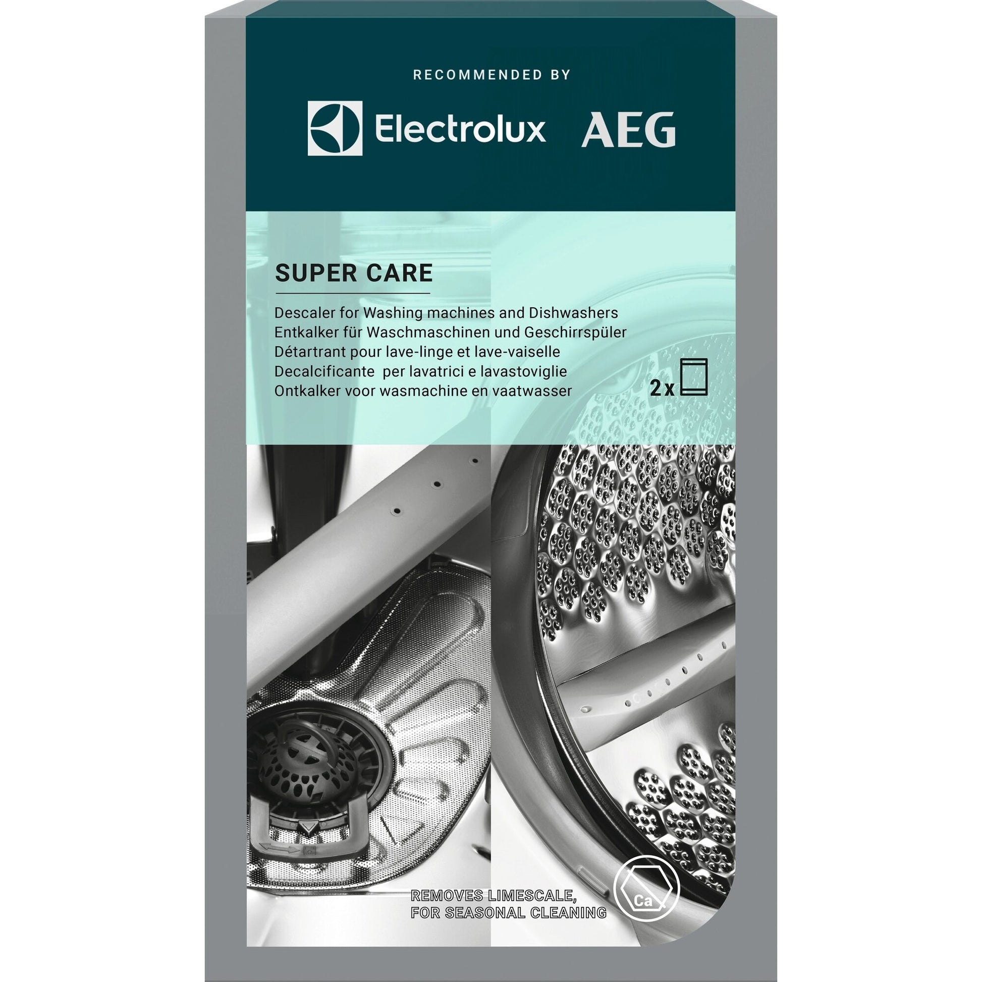 Electrolux M2GCP101 Entkalker für Geschirrspüler – Pulver, Box – 2 Stk.
