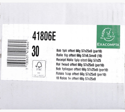Exacompta Kassarolle – 55 mm × 0,135 m – 10 Stk.