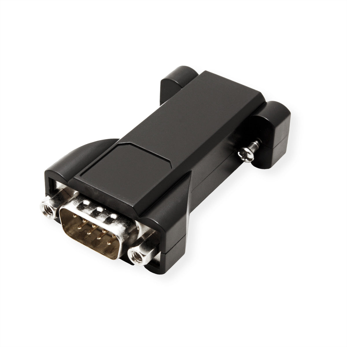 VALUE Optokoppler seriell DE-9 (Buchse) zu DE-9 (Stecker) – 1 Port, galvanische Trennung, schwarz