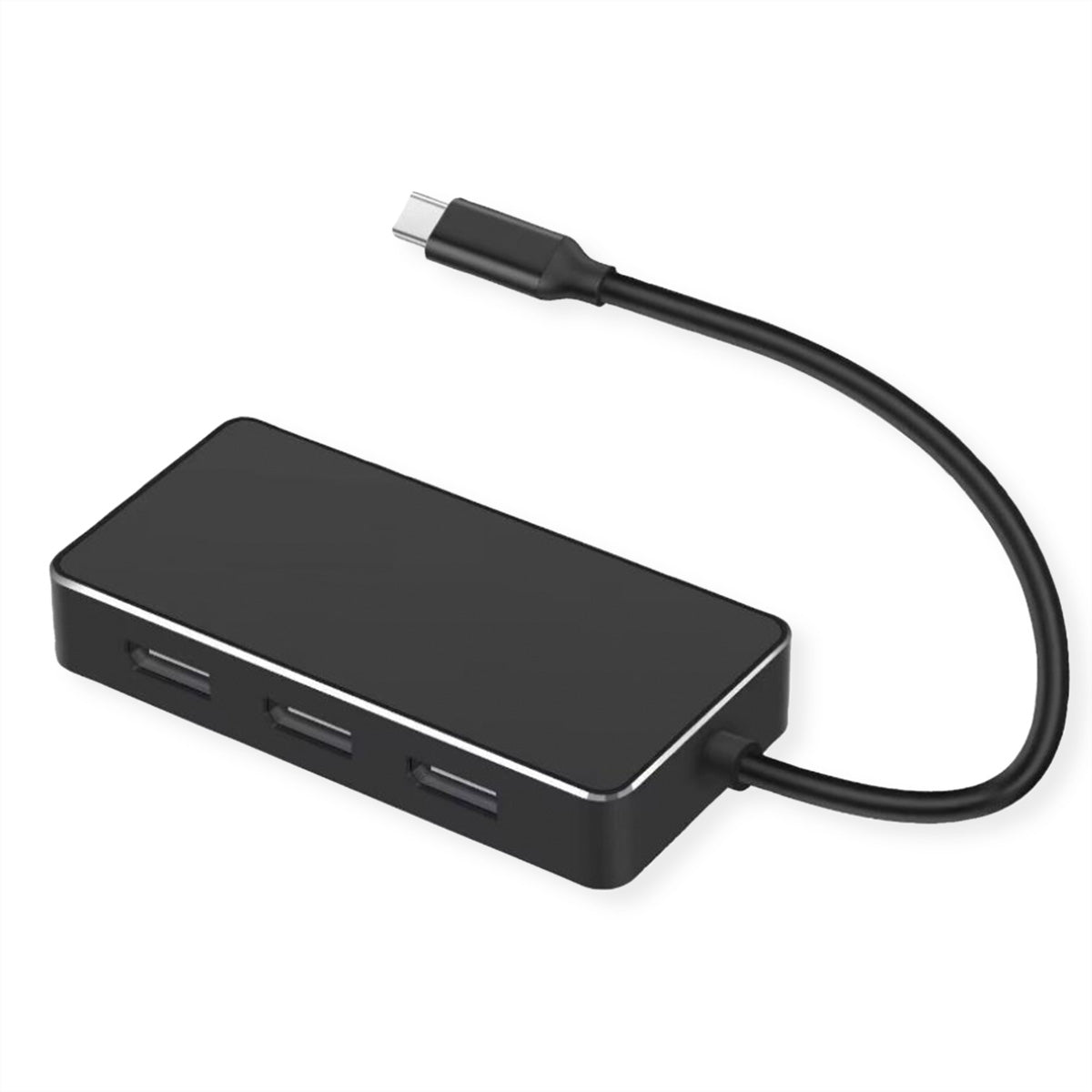 VALUE USB-C zu 3× DisplayPort Adapter – 4K (3840 × 2160) @ 60 Hz, 10 cm, DP Alt Mode, für Geräte mit USB-C