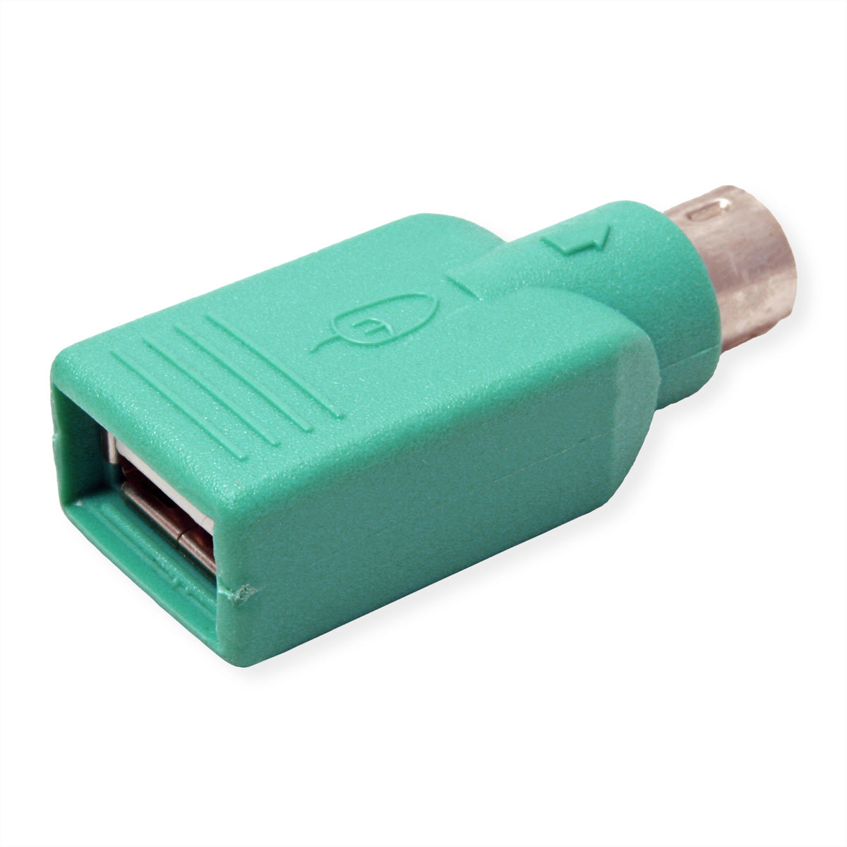 VALUE PS/2-USB Adapter USB-A zu PS/2 – USB-A Buchse, PS/2 Stecker, Grün