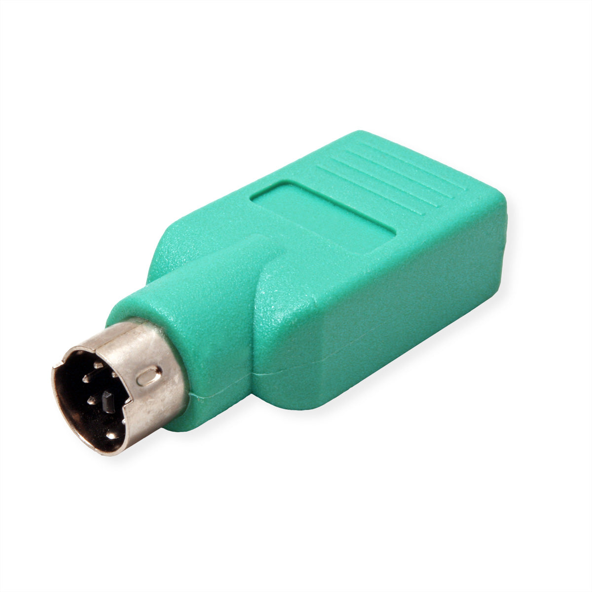 VALUE PS/2-USB Adapter USB-A zu PS/2 – USB-A Buchse, PS/2 Stecker, Grün