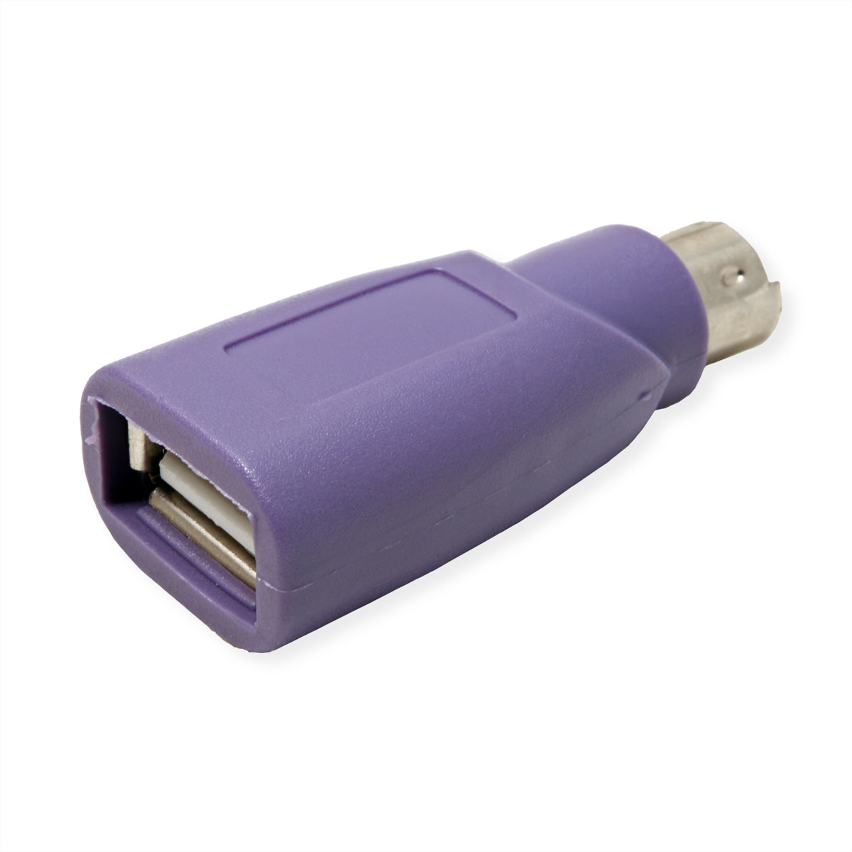 VALUE PS/2-USB Adapter USB-A zu PS/2 – nur für Combo-Tastaturen, violett