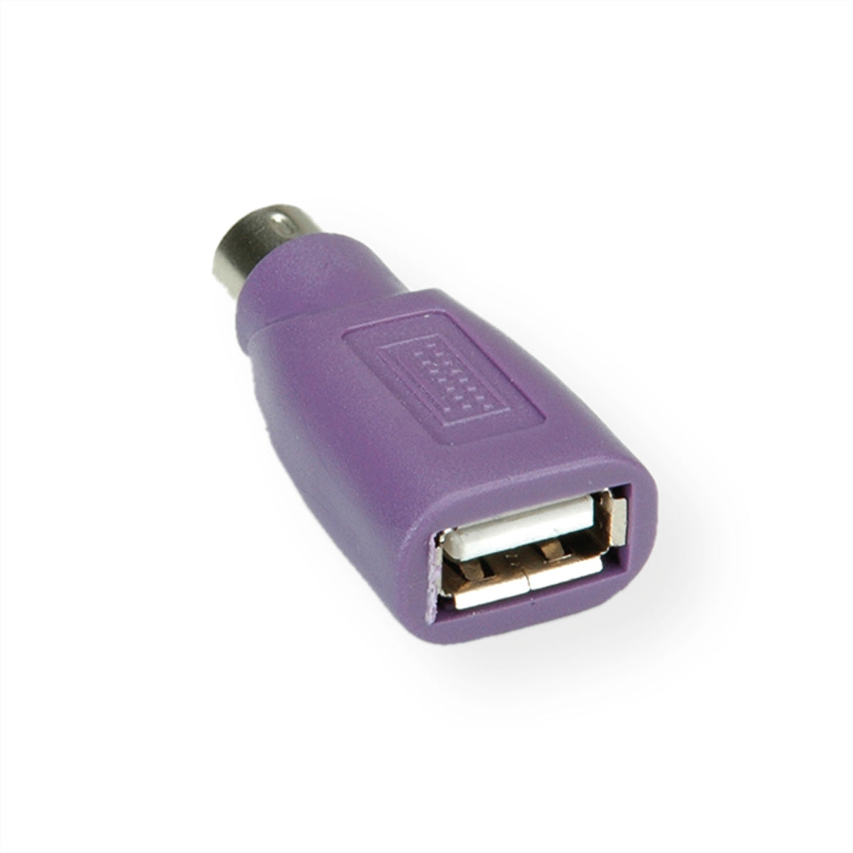 VALUE PS/2-USB Adapter USB-A zu PS/2 – nur für Combo-Tastaturen, violett