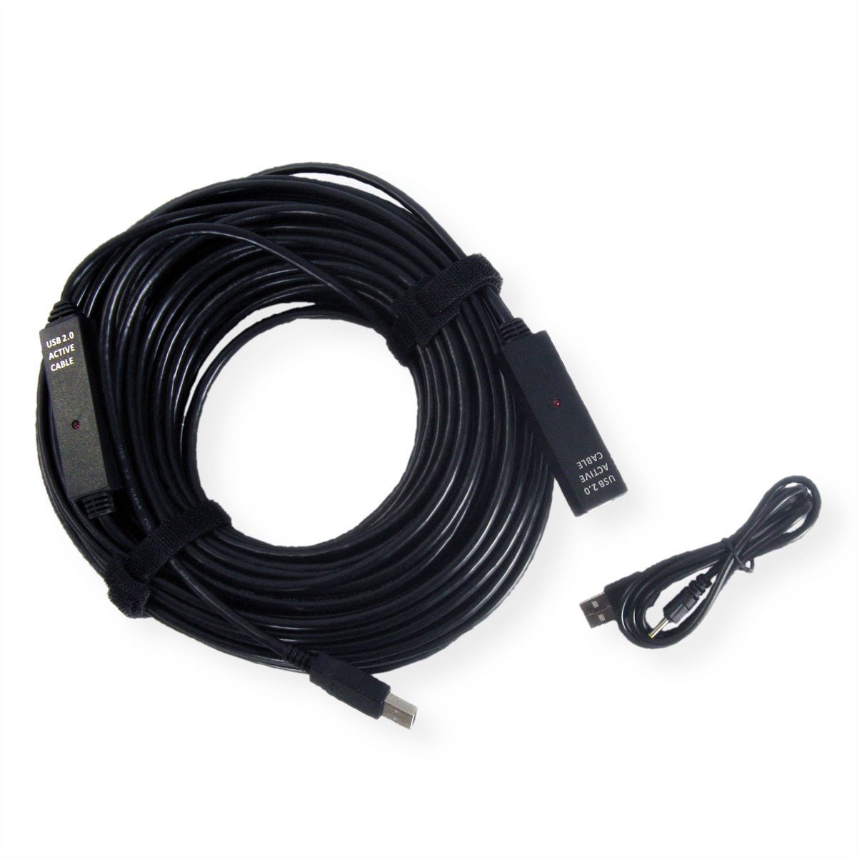 VALUE USB-A Verlängerungskabel (Stecker auf Buchse) – USB 2.0 (480 Mbps) – 30 m – Aktiv – Schwarz