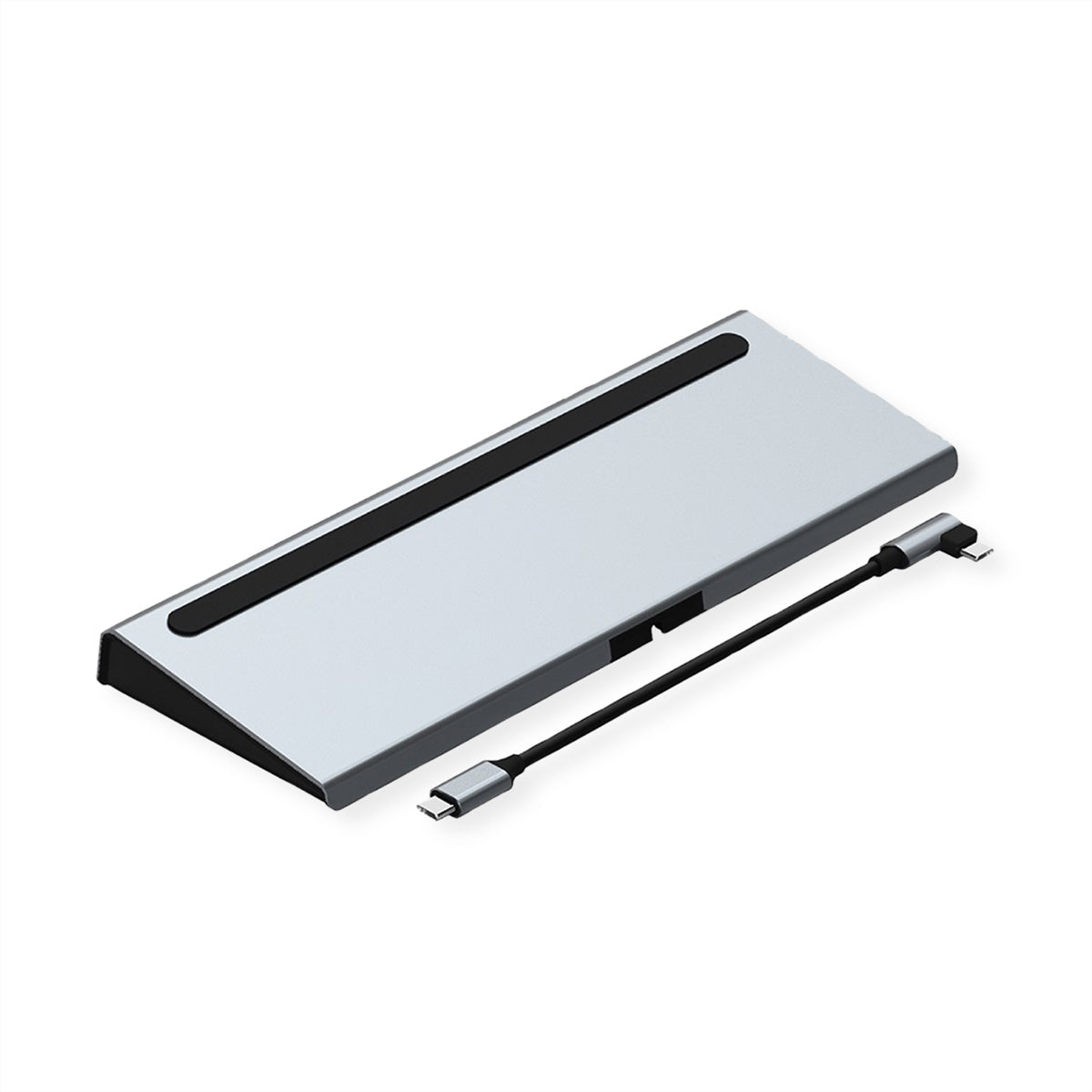 VALUE Dockingstation – USB-C, DP/HDMI/VGA, 3× USB-A, GbE, SD/microSD, 3,5 mm Audio, für Windows/Mac