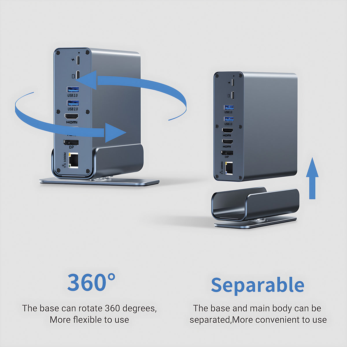 VALUE Dockingstation – USB-C, 1× DP, 2× HDMI, 5× USB-A, 100 W PD, GbE, SD/microSD, 3,5 mm Audio