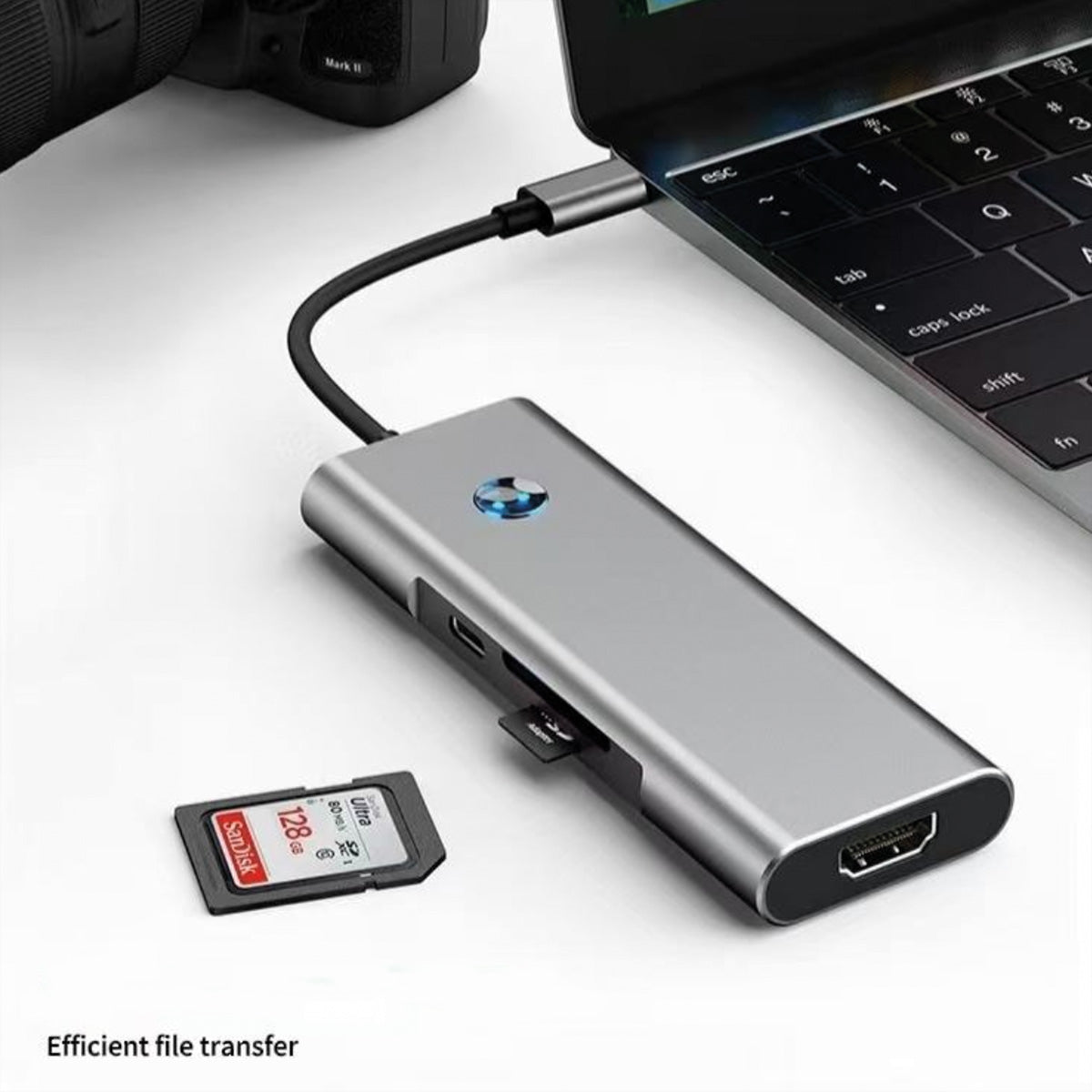 VALUE Dockingstation – USB-C, 1× HDMI, 3× USB-A, 100 W PD, SD/microSD