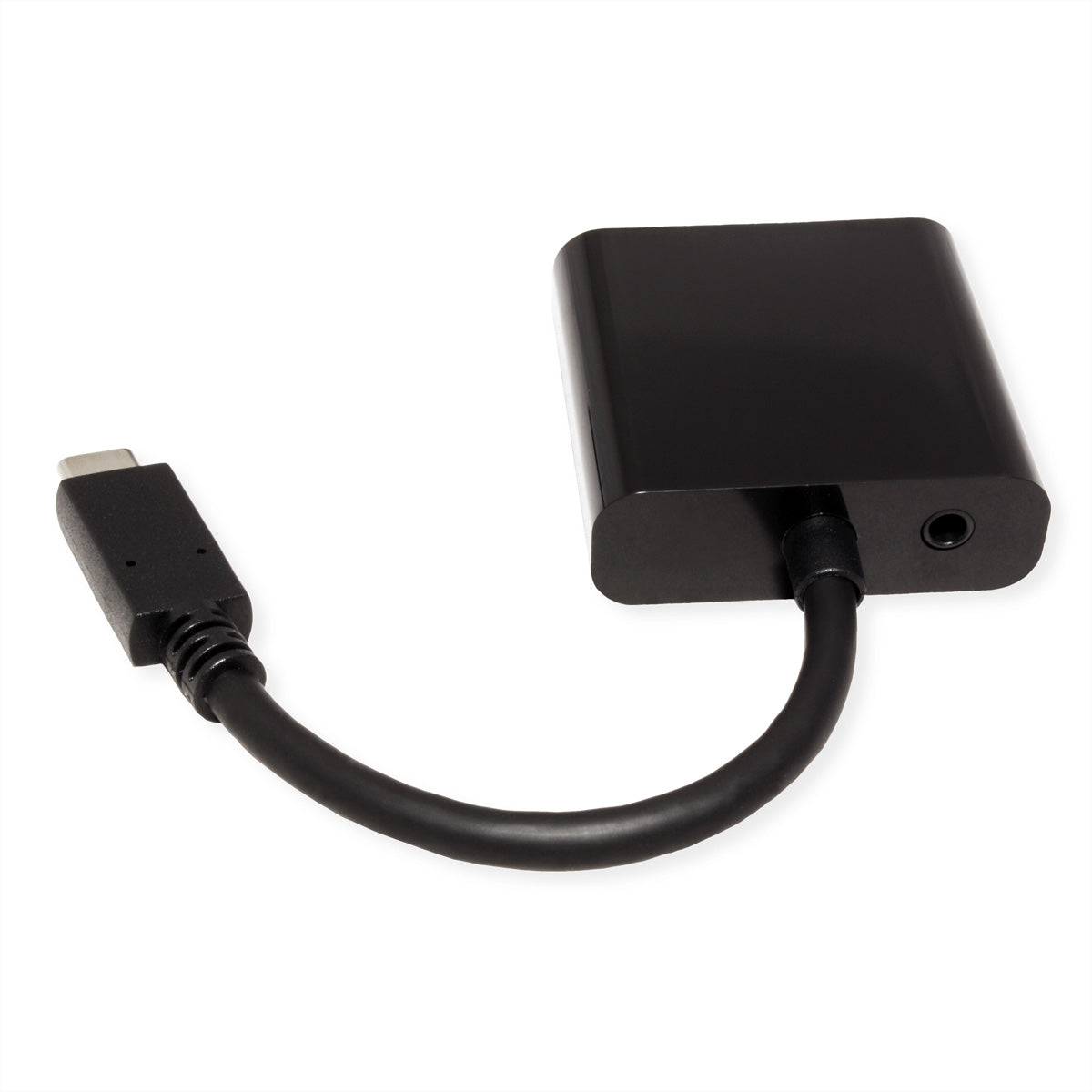 VALUE USB-C zu VGA Adapter – 1920 × 1200 @ 60 Hz, 10 cm, 3,5 mm Audio, für USB-C (DP Alt Mode)