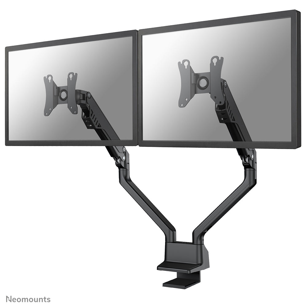 Neomounts Monitorarm, Tischklemme, Tischdurchführung, bis 32", höhenverstellbar, Gasfeder, schwarz