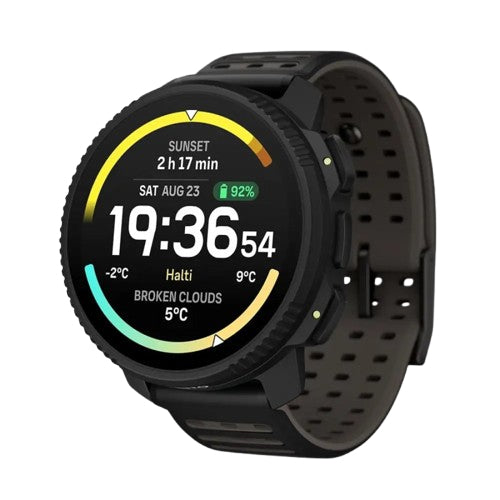 Suunto Vertical 2 49 mm GPS – Edelstahl Schwarz, Sportarmband, 100 m, für Android, iOS