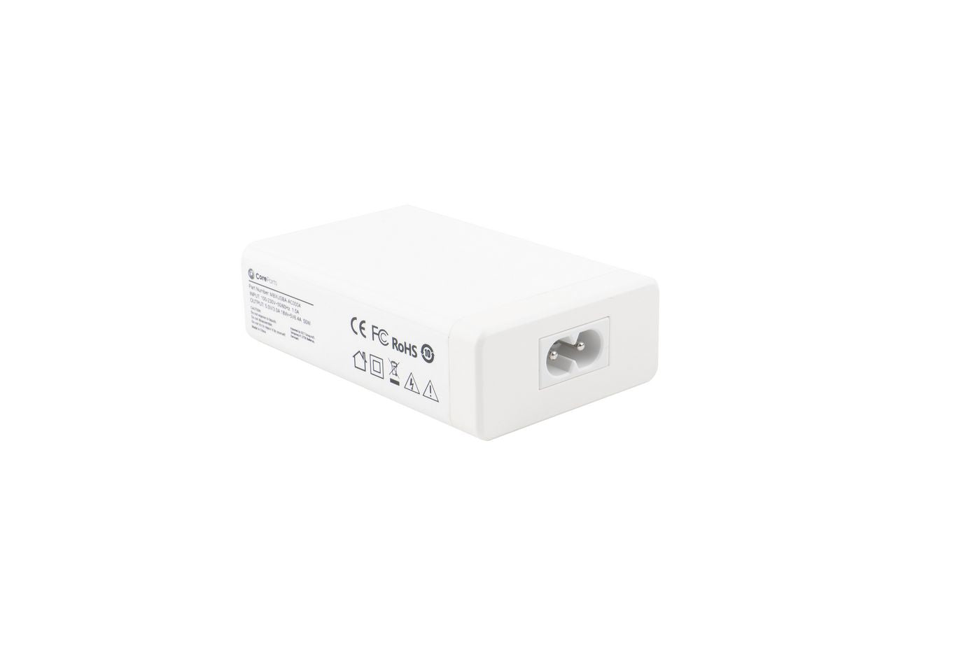 CoreParts USB-Desktop-Ladegerät 40 W – USB-A×6, QC 3.0 – Weiss