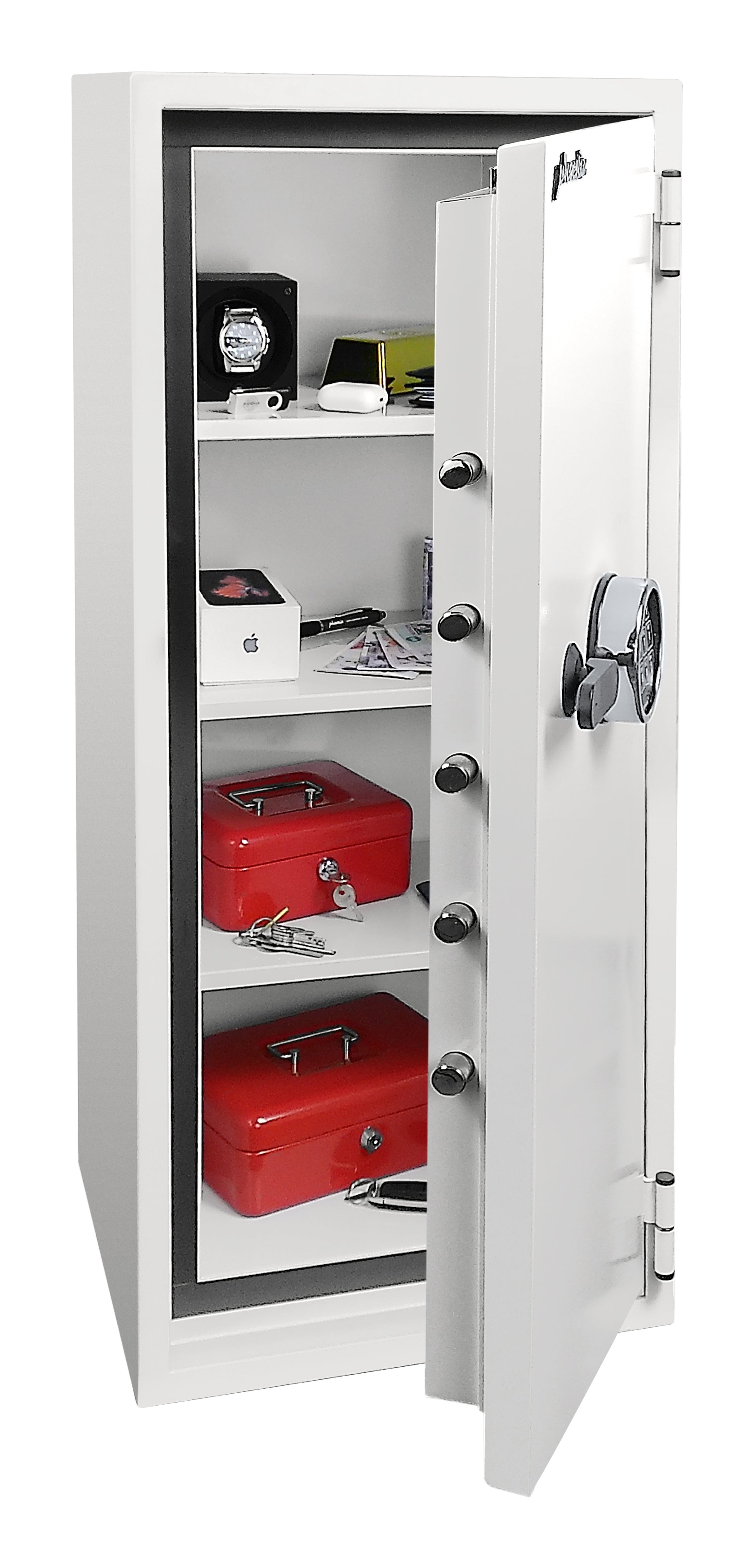 Phoenix Safe Co. Phoenix Tresor Fortress Pro SS1465E – Elektronikschloss – 97 l – 60 Min Feuerschutz – Bodenmontage – Weiss