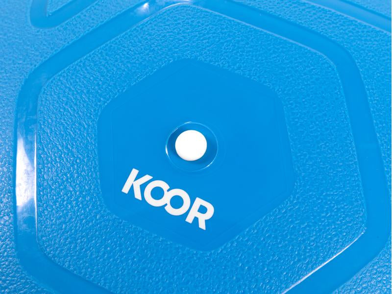 KOOR Sitzball – PVC – Blau, Ø 55 cm, bis 500 kg