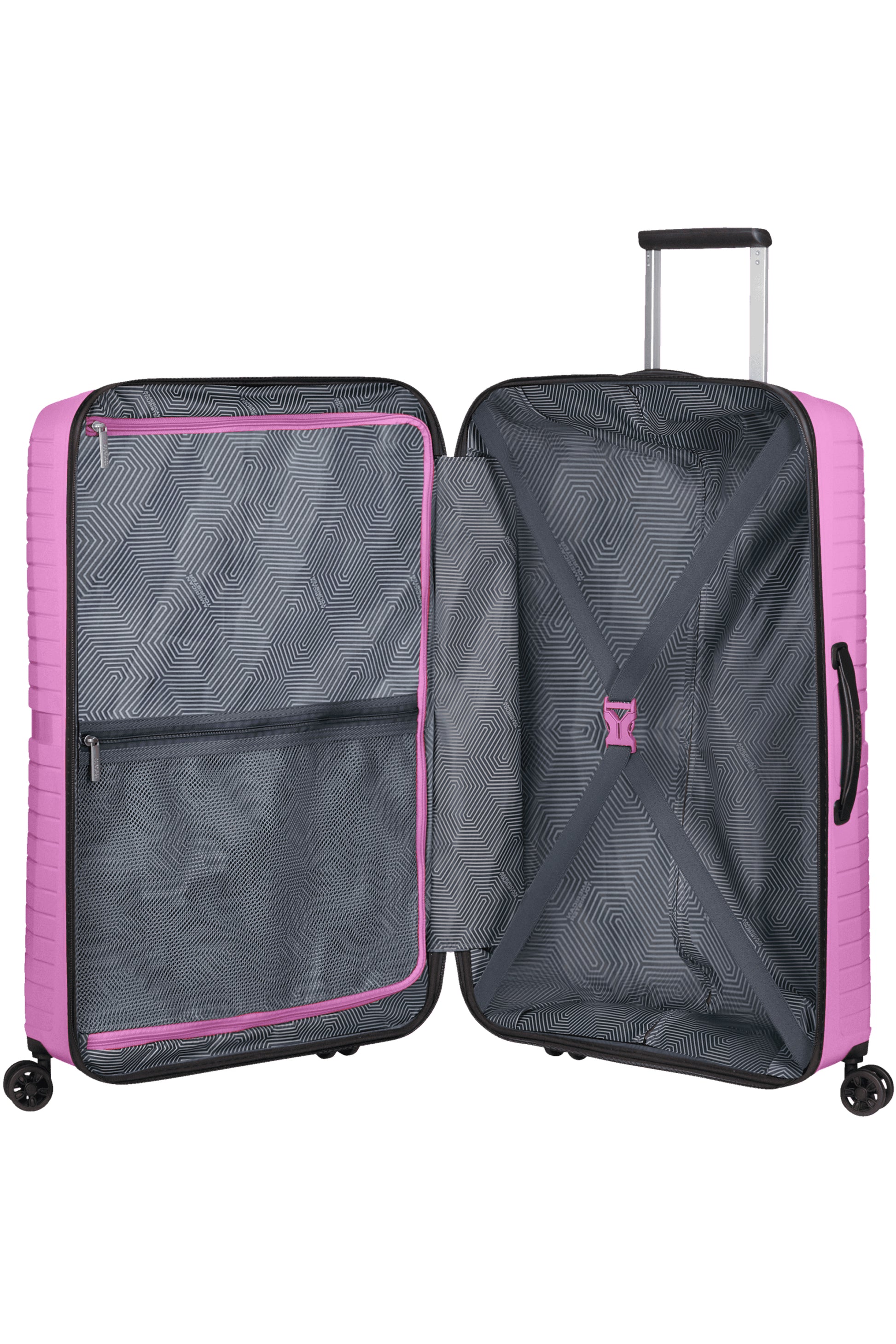 American Tourister Trolley Airconic – 101 l, PP, 4 Doppelrollen, mit TSA, Pink Lemonade, 49 × 77 × 31 cm