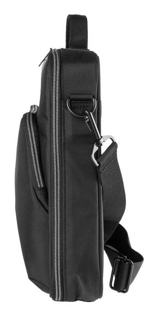 ONIT Clamshell Notebook-Tasche bis 15,6" – 600D rPET, mit Trolley-Band – Schwarz