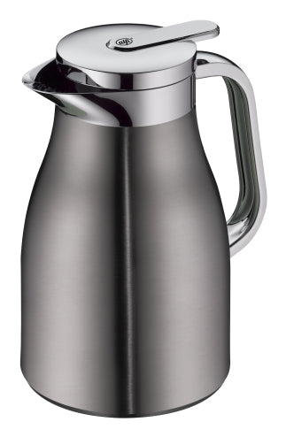 Alfi Thermoskanne – 650 ml, H 21,5 cm, Edelstahl, Grau, mit Deckel, vakuumisoliert, BPA-frei