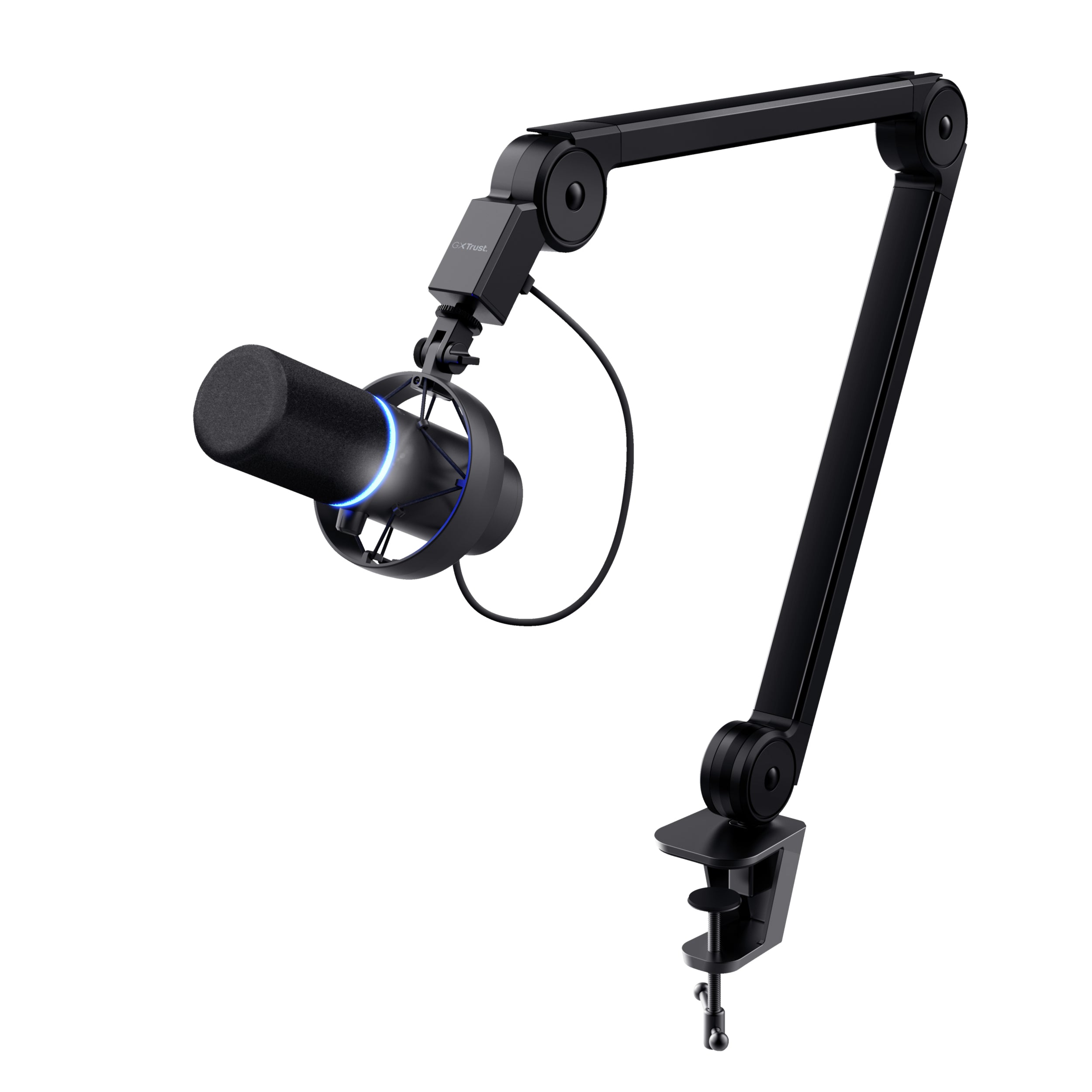 Trust GXT 255+ Onyx – Mikrofon, USB, Niere, Kondensator, Gaming, Schwarz