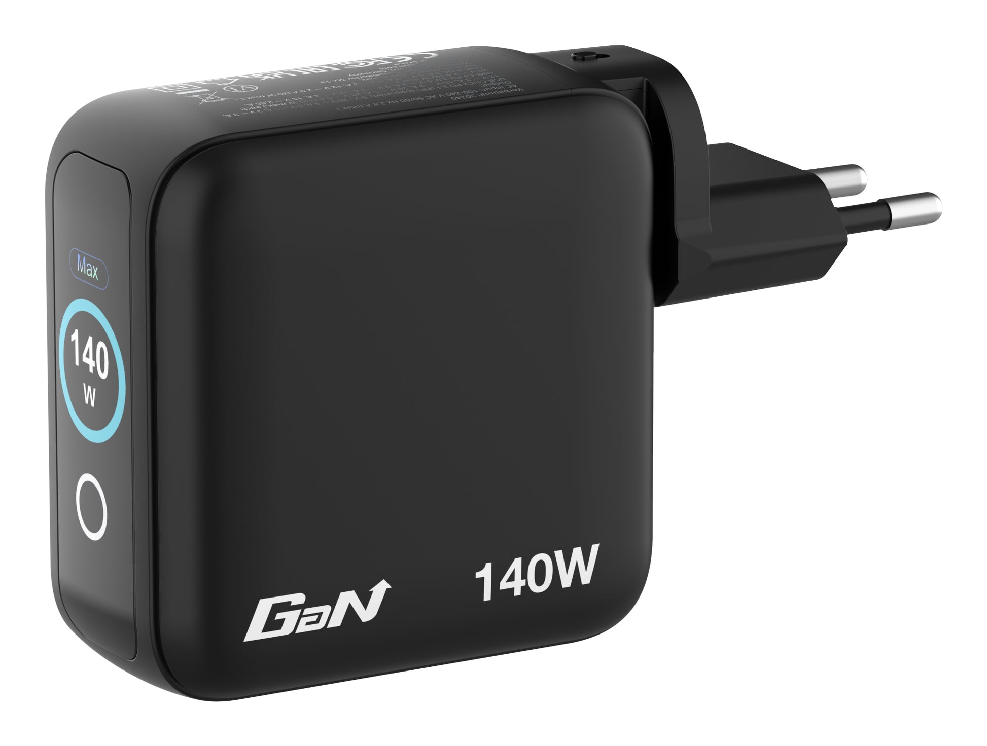 Verbatim 30240 USB-Desktop-Ladegerät 140 W – USB-C×3, USB-A×1 – PD 3.0, PPS, QC 3.0, GaN – EU/UK/US