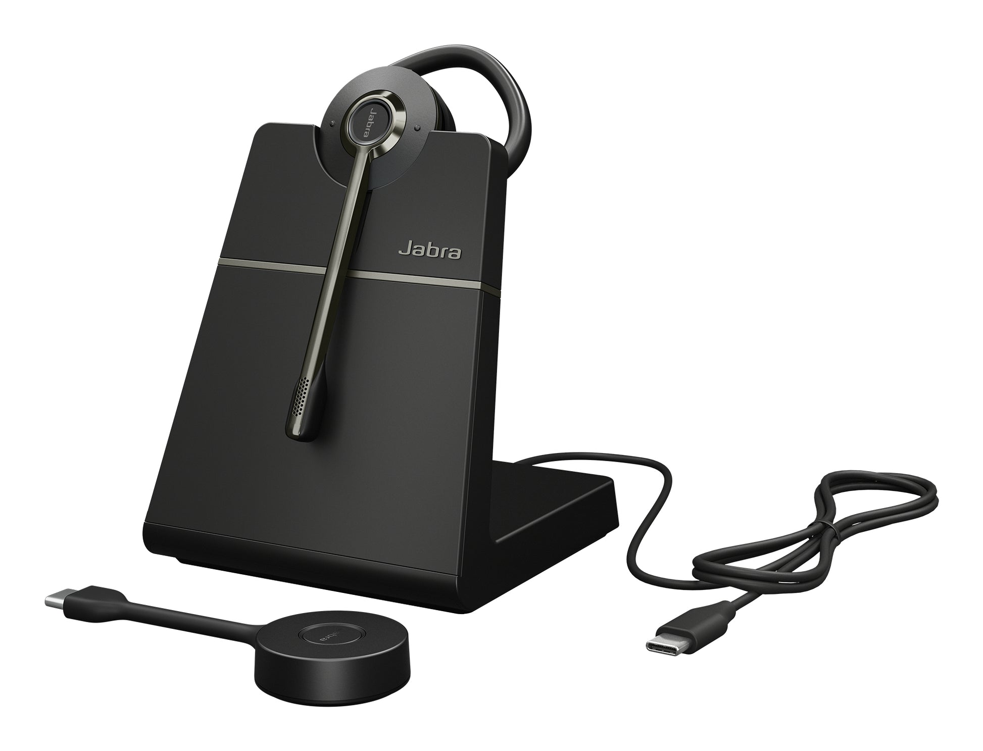 Jabra Engage 55 SE – Duo Headset (Ohrbügel) – DECT/USB‑C – Boom-Mikrofon – für UC – Schwarz – bis 9 h