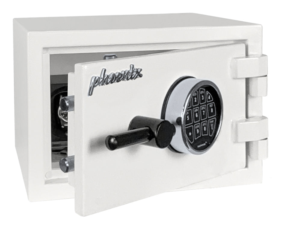 Phoenix Safe Co. Phoenix Tresor Fortress SS1451E – Elektronikschloss – 10 l – Bodenmontage – Weiss
