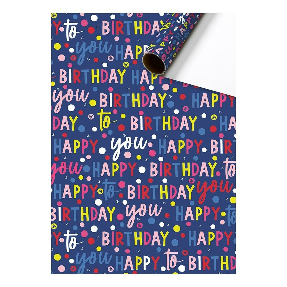 Stewo Geschenkpapier Benoni matt – 70 cm × 2 m – 70 g/m² – Mottoparty