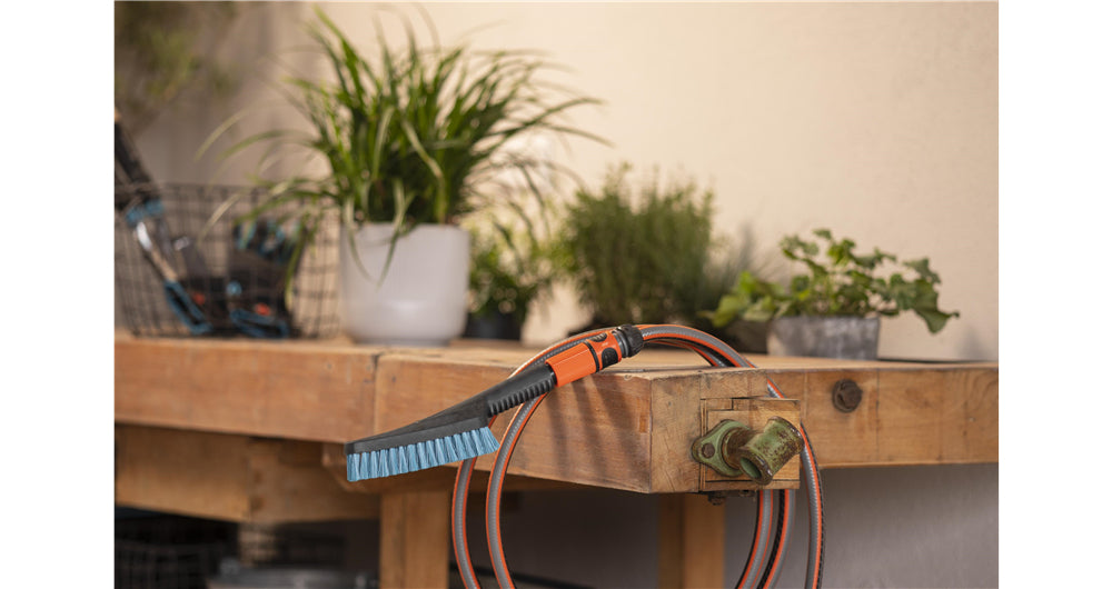 Gardena Scheuerbürste Cleansystem – 29,9×6,5×8,5 cm, grün/grau/orange