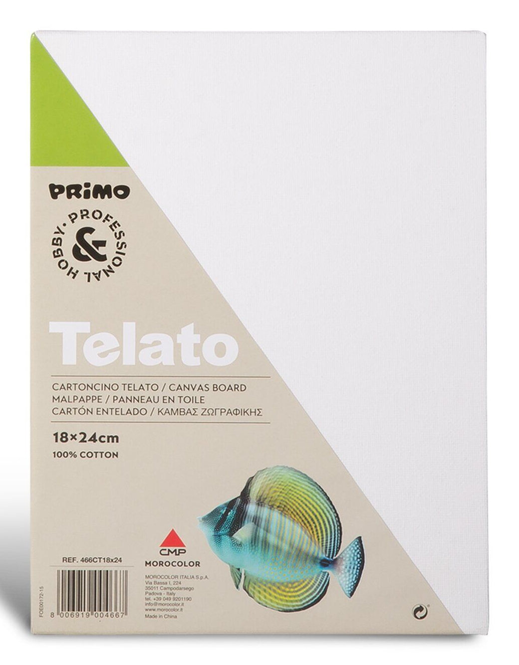 Primo 466CT Leinwandpaneel, Leinwand, 45,7 × 61 cm