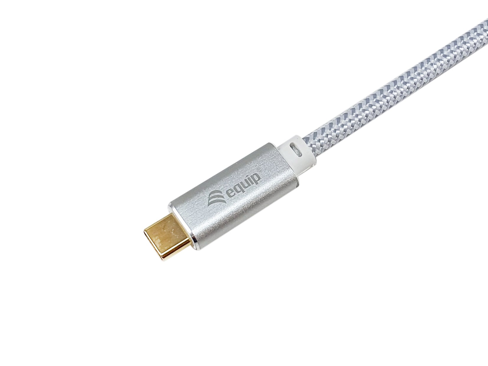 Equip USB-C auf USB-C Kabel – USB 3.2 Gen 2 (10 Gbit/s) – 3 m – PD 100 W – 4K/60 – Goldstecker – Weiss