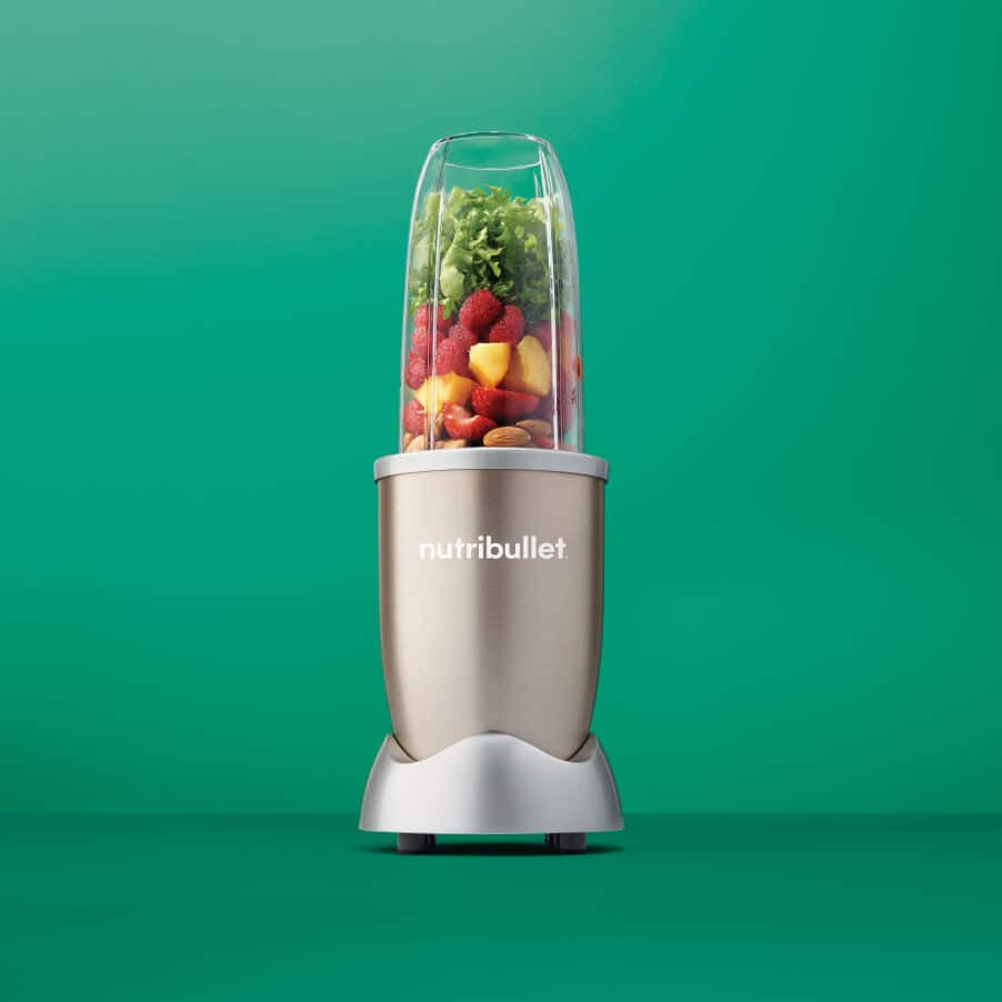 NutriBullet Smoothie-Mixer NB904CP – 0,7 l, 900 W, To-Go – champagner