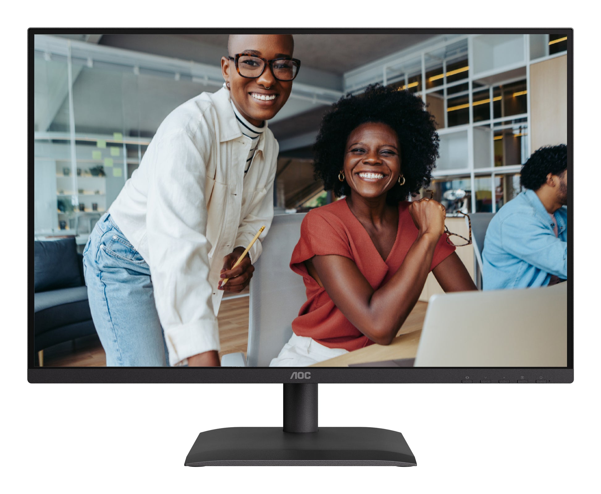 AOC 24X24E4U – Monitor, 24" 1920 × 1200 (WUXGA), IPS, 100 Hz, Lautsprecher, VESA 100 × 100, Schwarz