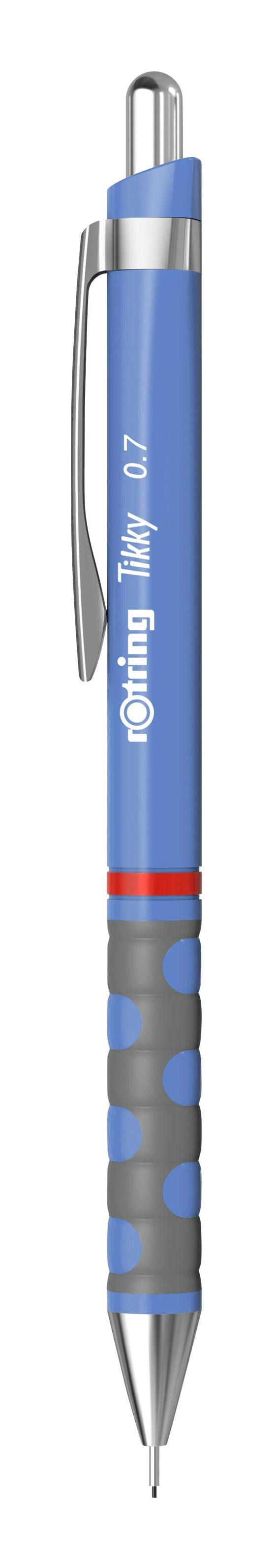 Rotring Tikky Druckbleistift – 0,7 mm – Blau – mit Radierer – 1er-Pack