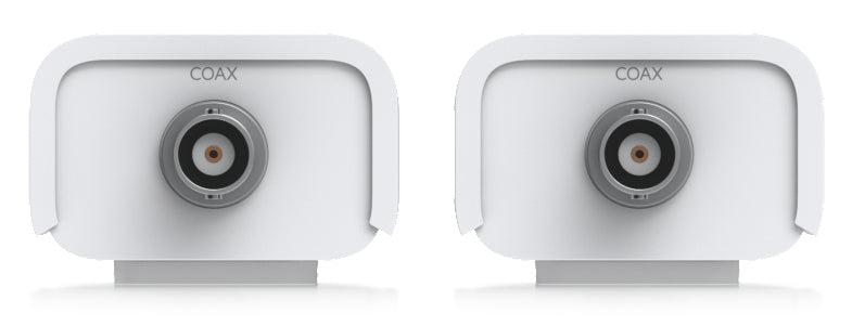 Ubiquiti UACC Retrofit PoE 2-Draht – Ethernet Extender – 2× RJ-45, 2× PoE, 85 Mbit/s, 2-Draht/Koax, Wandmontage, Weiss