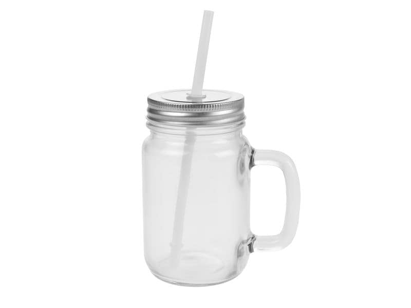 FTM Glasbehälter F02485 – 430 ml, Ø 11,5 cm, H 13,5 cm, Glas, mit Aluminium-Deckel, für Sublimation